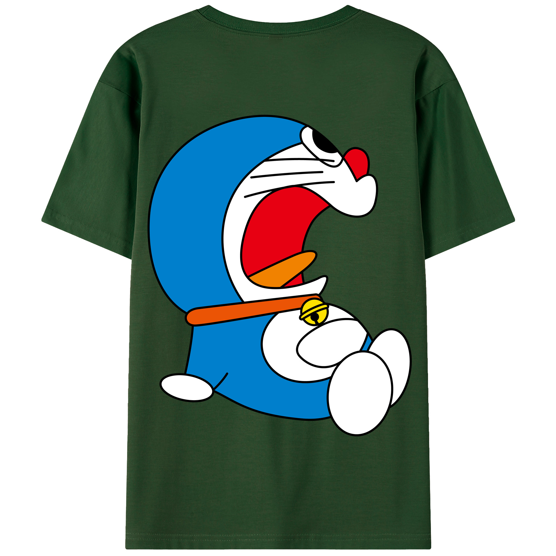 （画像用） ドラえもん Doraemon 綿100％半袖Tシャツ（背面プリント）